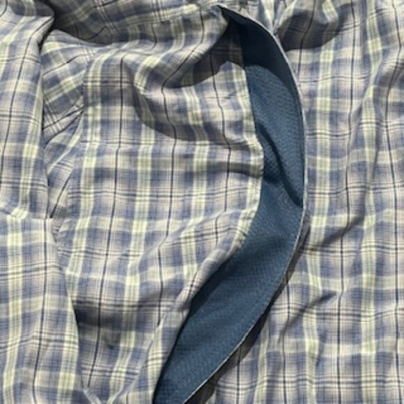 Duluth Trading Company Plaid Shirt Mens Size XL Blue Long Sleeve - Picture 7 of 12